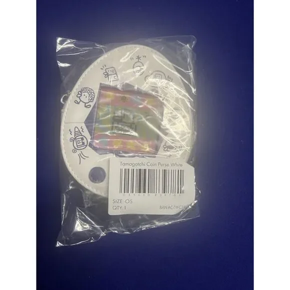Cakeworthy x Tamagotchi White Lenticular Coin Purse Wallet New - Picture 2 of 11